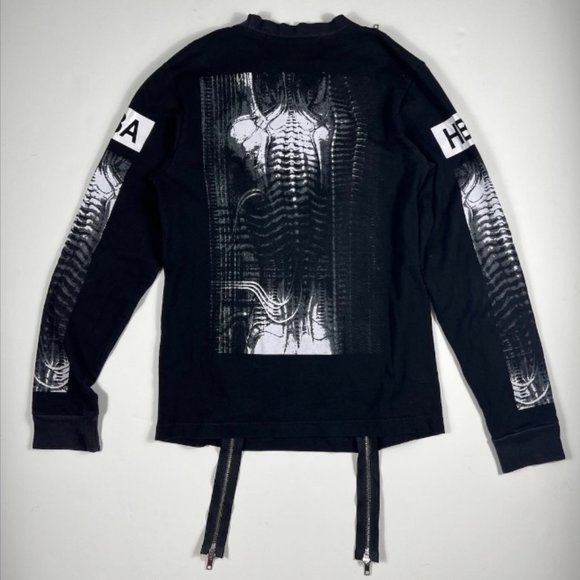 HBA Hood By Air Skeleton Zipper Long Sleeve - Picture 2 of 4
